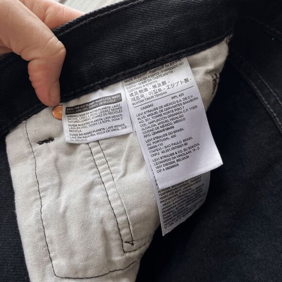 Levi’s 501 Black Jeans Men’s W36 L30 – Button Fly – Near New – Made 2021 - Picture 2 of 9